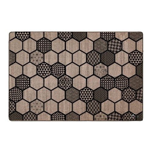 Килимок універсальний для підлоги льон Мозаїка 45*75см Дариана