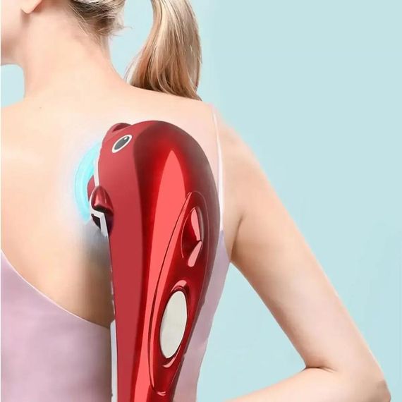 Інфрачервоний масажер для тіла "Дельфін", від мережі, RF-889 (DL117) / Ручний вібромасажер для спини | Зображення 5