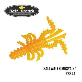 Силиконовая приманка, Съедобный силикон Bait Breath Saltwater Mosya 2" (10 шт.) (S841 Mango yellow)
