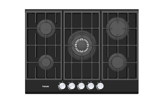 Варильна поверхня газова Fabiano FHG 8255 VGHT Black Glass 8111.406.1479 | Зображення 1