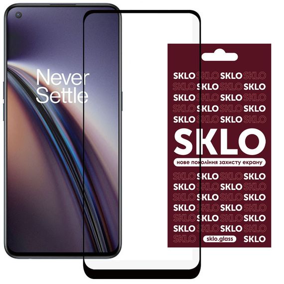 Захисне скло SKLO 3D для Oppo Reno 8 T 4G Чорний