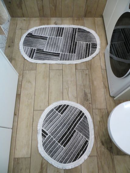 Набір килимків для ванної кімнати, 2 шт, Carpet One Туреччина | Зображення 1