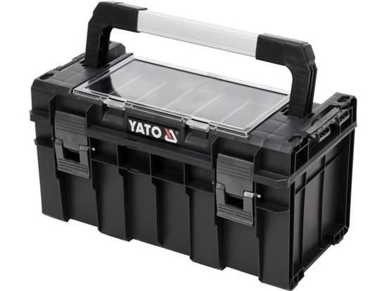 Ящик для инструментив YATO Польша, з органайзером з 5 комирками, 450х260х240 мм, пластиковий корпус YT-09183