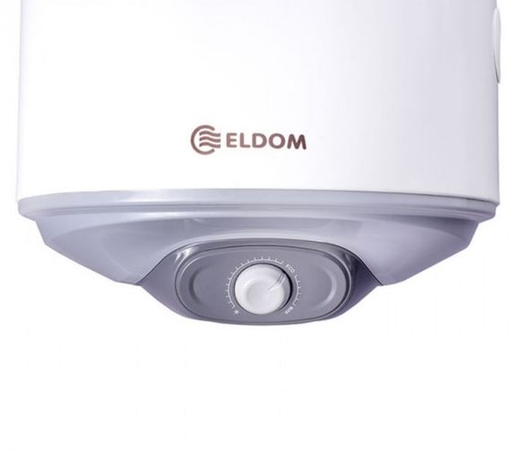 Водонагрівач Eldom EUREKA 100 л, 2,0 кВт, "сухий" ТЕН, вертикальний, циліндричний, білий (WV10046D) | Зображення 6