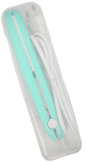 Плойка для волосся гофре щипці прасок стайлер портативна для подорожей дорожня Progemei GM — 2986 бірюзовий | Зображення 3