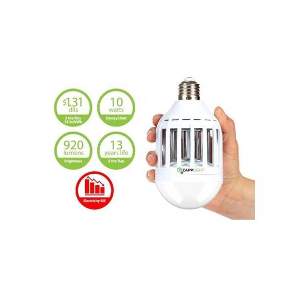 Світлодіодна лампа знищувач комарів комах 2 в 1 ZAPPLIGHT | Зображення 3
