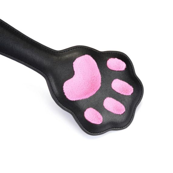 Паддл в виде кошачьей лапки Liebe Seele Round Paddle Black/Pink Sex Aura | Зображення 2