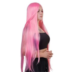 Перука довга Fetish Hair рожева, 100 см