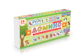 Детская игра домино "Зверюшки" 1-093 от 3-х лет