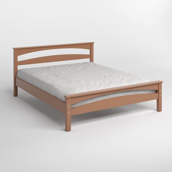 Полуторне дерев&#039;яне ліжко Mebigrand Чикаго Сіті Коричневий (RAL8025) 120х200 см (MBG-9968) | Зображення 1