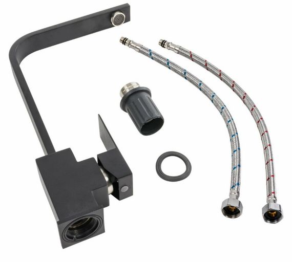 Змішувач для кухні Platinum 179 NES (3007) Чорний матовий (SP000034021) | Зображення 1