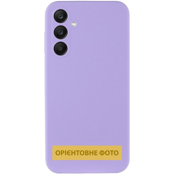 Чохол Silicone Cover Lakshmi Full Camera (AAA) для Samsung Galaxy A12 Бузковий / Dasheen | Зображення 1
