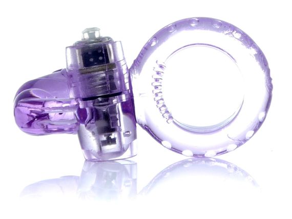 Ерекційне вібро кільце BOSS Rabbit Vibro Cock Ring Purple, BS6700048 sexstyle | Зображення 5