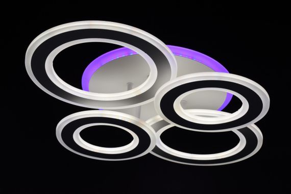 Люстра світлодіодна стельова LED світильник для квартири на стелю лед 26332 Білий 11х45х58 см. | Зображення 8