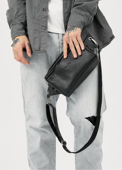 Чоловіча сумка бананка Sambag HARVI чорна 24 × 16 × 6 см (88213101m) | Зображення 4