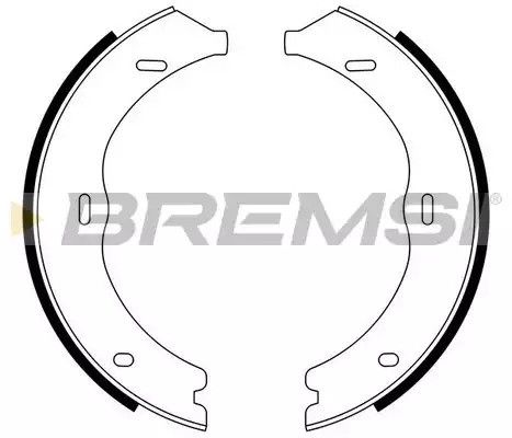 Колодки ручного гальма Vito (639) 03-, Bremsi (GF0316) | Зображення 2