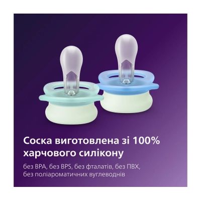 Пустышка Philips AVENT Ultra Start 0+ місяців 2 шт, бірюз (SCF075/18) | Зображення 9