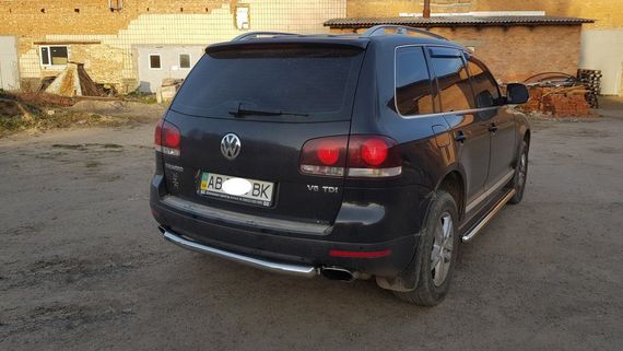 Задній захист AK002 (2 шт., нерж) для Volkswagen Touareg 2002-2010 рр | Зображення 5