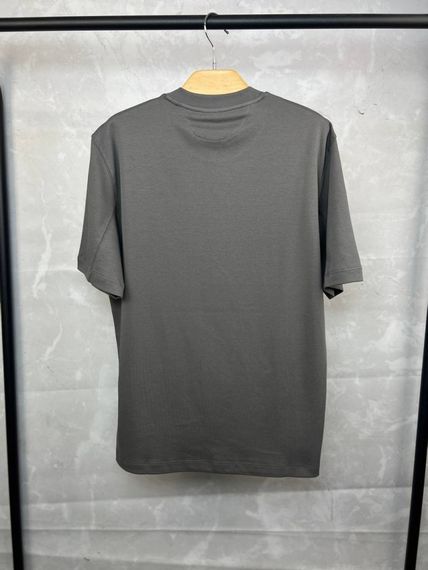 Футболка сіра Brunello Cucinelli Classic Logo Gray f695 | Зображення 6