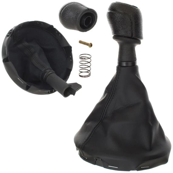 VOLKSWAGEN T5 / T6 (03-11) ручка КПП перемикання передач + чохол + рамка 6 ступка срібна, Т5 Т6 | Зображення 1