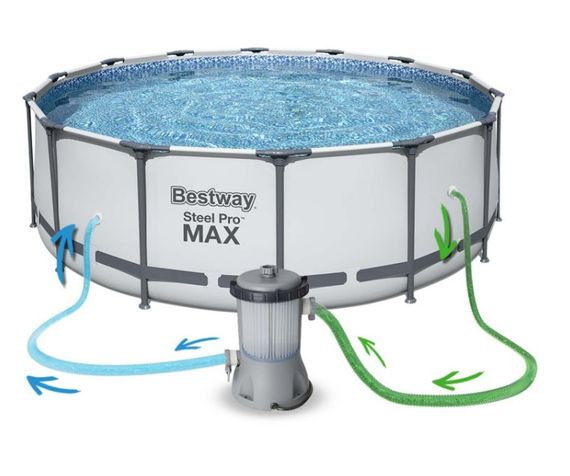 Басейн каркасний 18 в 1 Bestway 56438, 457 x 122 см + бульбашкова машина (DM-56438-17W1) | Зображення 2