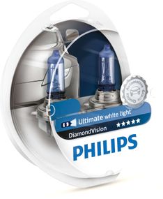 Комплект галогеновых ламп PHILIPS 9005DVS2 HB3 65W 12V P20d DiamondVision