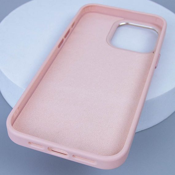 Шкіряний чохол Bonbon Leather Metal Style with MagSafe для Apple iPhone 12 Pro Max (6.7") Рожевий / Light pink | Зображення 4