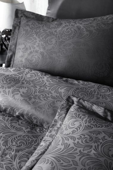 Постільна білизна First Choice Jacquard Satin DARK 200 х 220 см Tecna Anthracite | Зображення 1