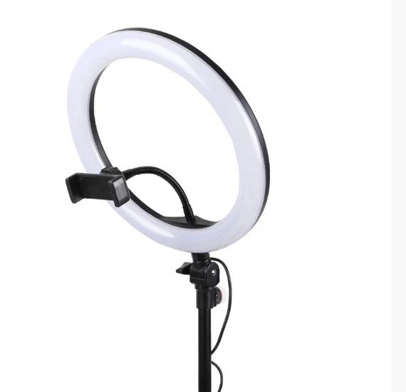 Кольцевая светодиодная Led лампа для блогера селфи фотографа визажиста D 26 см Ring | Зображення 5