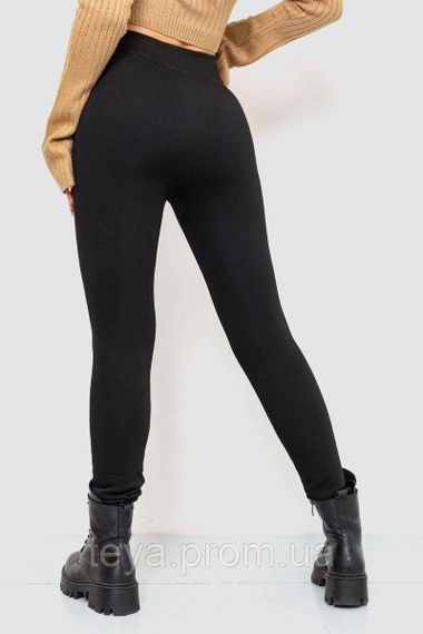 Лосини на хутрі безшовні, колір чорний, розмір M-XXXL FA_008615 | Зображення 4