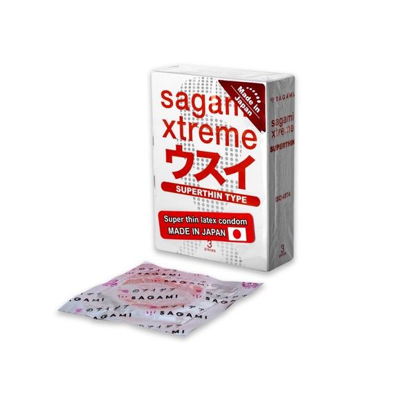 Презервативи ультратонкі SAGAMI XTREME SUPERTHIN (паковання 3 шт.) Sex Aura