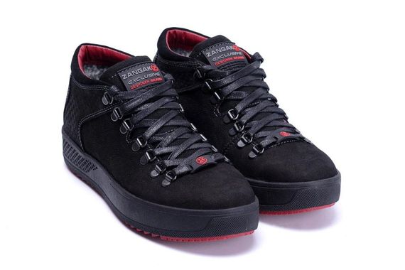 зимові шкіряні черевики Black Exclusive