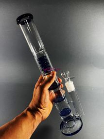 Стеклянная трубка Triple 2 Blue