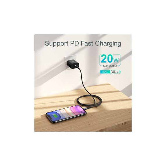 Дата кабель USB-C to Lightning 2.0m MFI Choetech (IP0041-BK) | Зображення 7