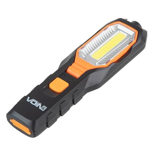 Переносна лампа VOIN VL-7043, COB 260Lm + F5 80Lm /АКБ 1200mAh/магніт/індикатор заряду | Зображення 9