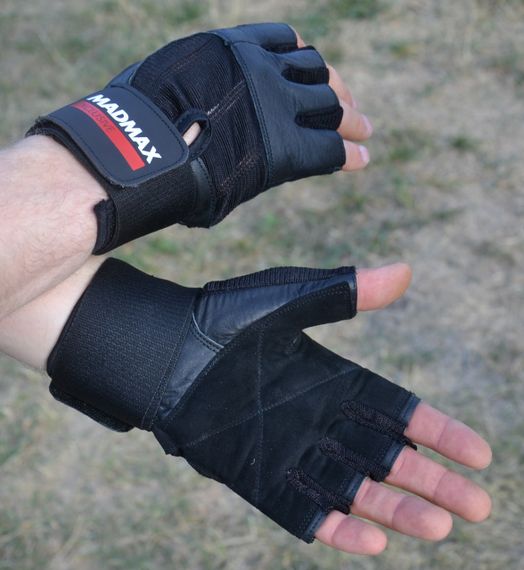 Рукавички для фітнесу MadMax MFG-269 Professional Exclusive Black M | Зображення 6