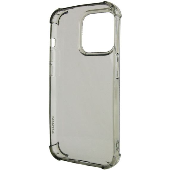 TPU чохол GETMAN Ease logo посилені кути для Apple iPhone 14 Pro Max (6.7") Сірий (прозорий) | Зображення 4