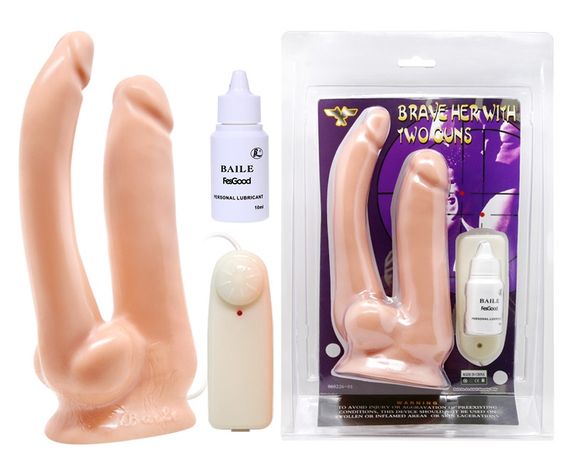 Вібратор вагінально-анальний BAILE - BRAVE HERWITH TWO CUNS, BW-008019Z sexstyle | Зображення 1