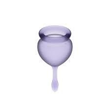 Набір багаторазових менструальних чаш Satisfyer Feel good медичний силікон, 15 мл та 20 мл sexstyle | Зображення 1