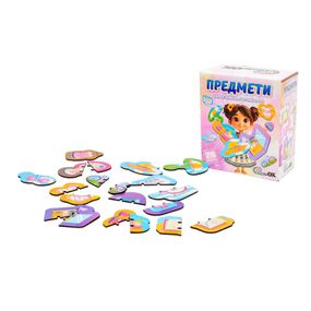 Дерев'яний магнітний пазл "Предмети" Puz-22931, 24 елемента