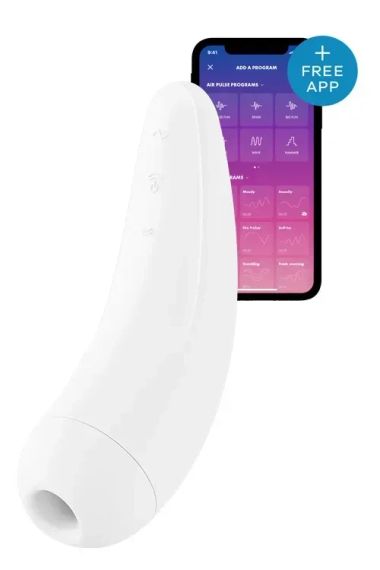 Бесконтактный стимулятор клитора SATISFYER CURVY2+ WHITE Sex Aura