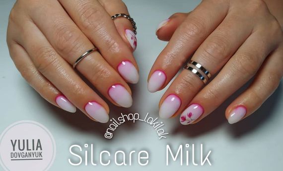 Молочный (холодный оттенок) гель для наращивания ногтей Польша LED Milk 5мл | Зображення 5