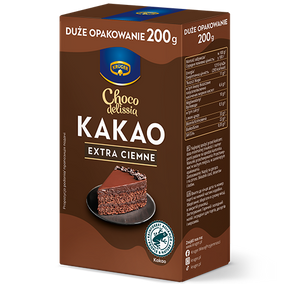 Какао-порошок натуральный темный Kruger Ciemne, 200г,  Польша БЕЗ ГЛЮТЕНА