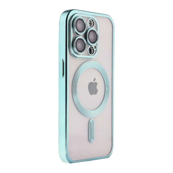 Чехол TPU Metallic Chrome з повним захистом камери with Magsafe для Iphone 13 Pro Цвет Titan | Зображення 9