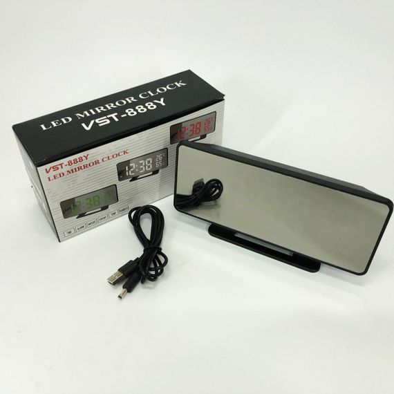 Годинник із зазначенням температури вологості VST-888Y-5, LED настільний годинник KP-91 | Зображення 3