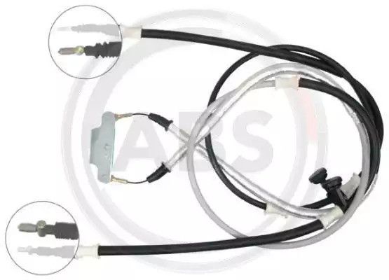 Трос ручного гальма задній Vectra/Signum 02- (1805/1633x2) (диск.тормоз), ABS (K17195)