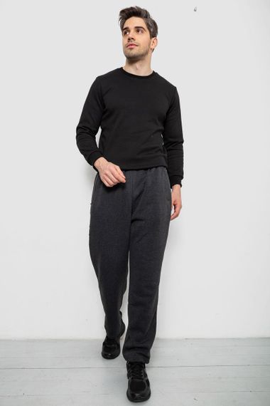 Спортивные штаны мужские на флисе, цвет серый, 244R41715 | Зображення 1