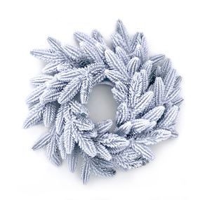 Венок рождественский Classic литой d-40 см заснеженный