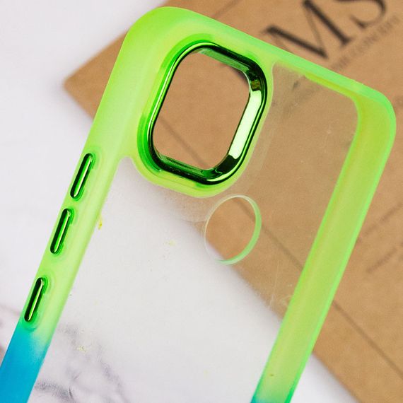 Чохол TPU+PC Fresh sip series для Xiaomi Redmi 9C Бірюзовий / Лимонний | Зображення 3