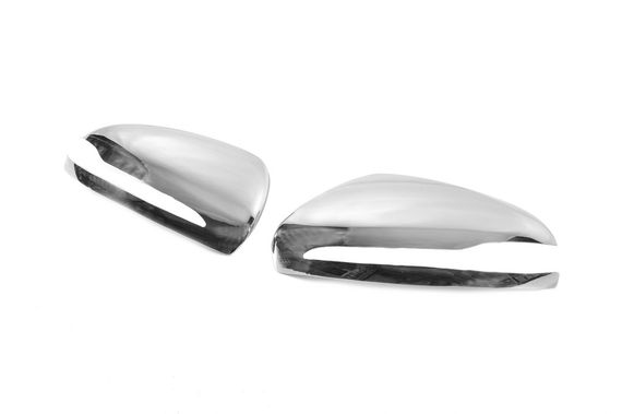 Накладки на дзеркала (2 шт, нерж.) для Mercedes S-сlass W222 2013-2020 рр | Зображення 1